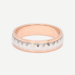 Load image into Gallery viewer, Designer Platinum &amp; Rose Gold Couple Rings JL PT 1113
