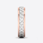 Load image into Gallery viewer, Designer Platinum &amp; Rose Gold Couple Rings JL PT 1113
