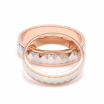 Load image into Gallery viewer, Designer Platinum &amp; Rose Gold Couple Rings JL PT 1113
