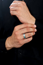 Load image into Gallery viewer, Plain Platinum Ring for Men JL PT 1119

