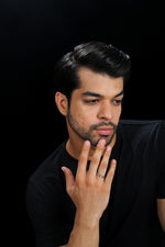 Load image into Gallery viewer, Platinum &amp; Rose Gold Single Diamond Ring for Men JL PT 1143   Jewelove.US
