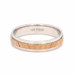 Load image into Gallery viewer, Platinum &amp; Rose Gold Unisex Ring JL PT 1156
