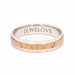 Load image into Gallery viewer, Platinum &amp; Rose Gold Unisex Ring JL PT 1156
