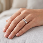Load image into Gallery viewer, Designer Platinum Couple Diamonds Rings JL PT 1261

