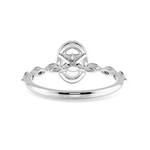 Load image into Gallery viewer, 70-Pointer Oval Cut Solitaire Halo Diamonds with Marquise Cut Accents Platinum Ring JL PT 1275-B   Jewelove.US
