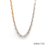 Load image into Gallery viewer, Men of Platinum | Rose Gold Cable Links Heavy Chain for Men JL PT 1275   Jewelove.US
