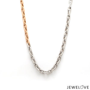 Men of Platinum | Rose Gold Cable Links Heavy Chain for Men JL PT 1275   Jewelove.US