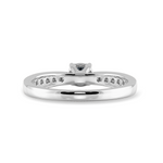 Load image into Gallery viewer, 70-Pointer Cushion Cut Solitaire Diamond Shank Platinum Engagement Ring JL PT 1279-B   Jewelove.US
