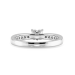 Load image into Gallery viewer, 70-Pointer Heart Cut Solitaire Diamond Shank Platinum Ring JL PT 1281-B   Jewelove.US
