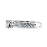 Load image into Gallery viewer, 50-Pointer Heart Cut Solitaire Diamond Shank Platinum Ring JL PT 1281-A   Jewelove.US

