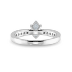 Load image into Gallery viewer, 30-Pointer Marquise Cut Solitaire Diamond Shank Platinum Ring JL PT 1282   Jewelove.US
