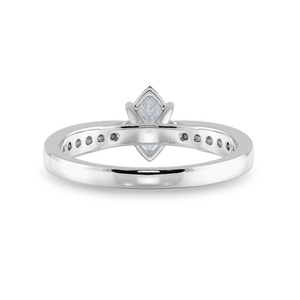 70-Pointer Marquise Cut Solitaire Diamond Shank Platinum Ring JL PT 1282-B   Jewelove.US