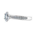 Load image into Gallery viewer, 70-Pointer Marquise Cut Solitaire Diamond Shank Platinum Ring JL PT 1282-B   Jewelove.US
