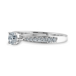 Load image into Gallery viewer, 50-Pointer Solitaire Diamond Shank Platinum Ring JL PT 1286-A   Jewelove.US
