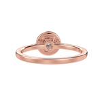 Load image into Gallery viewer, 50-Pointer Solitaire Halo Diamond Shank 18K Rose Gold Ring JL AU 1294R-A   Jewelove.US
