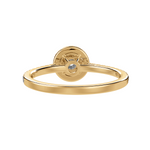 Load image into Gallery viewer, 50-Pointer Solitaire Halo Diamond Shank 18K Yellow Gold Ring JL AU 1294Y-A   Jewelove.US
