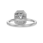 Load image into Gallery viewer, 70-Pointer Emerald Cut Solitaire Double Halo Diamond Shank Platinum Ring JL PT 1296-B   Jewelove.US
