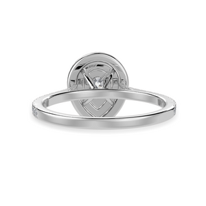 30-Pointer Pear Cut Solitaire Double Halo Diamond Shank Platinum Ring JL PT 1300   Jewelove.US