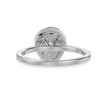 Load image into Gallery viewer, 50-Pointer Pear Cut Solitaire Double Halo Diamond Shank Platinum Ring JL PT 1300-A   Jewelove.US
