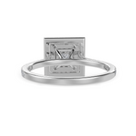 Load image into Gallery viewer, 70-Pointer Princess Cut Solitaire Double Halo Diamond Shank Platinum Ring JL PT 1301-B   Jewelove.US
