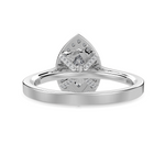 Load image into Gallery viewer, 30-Pointer Marquise Cut Solitaire Halo Diamond Shank Platinum Ring JL PT 1326   Jewelove.US
