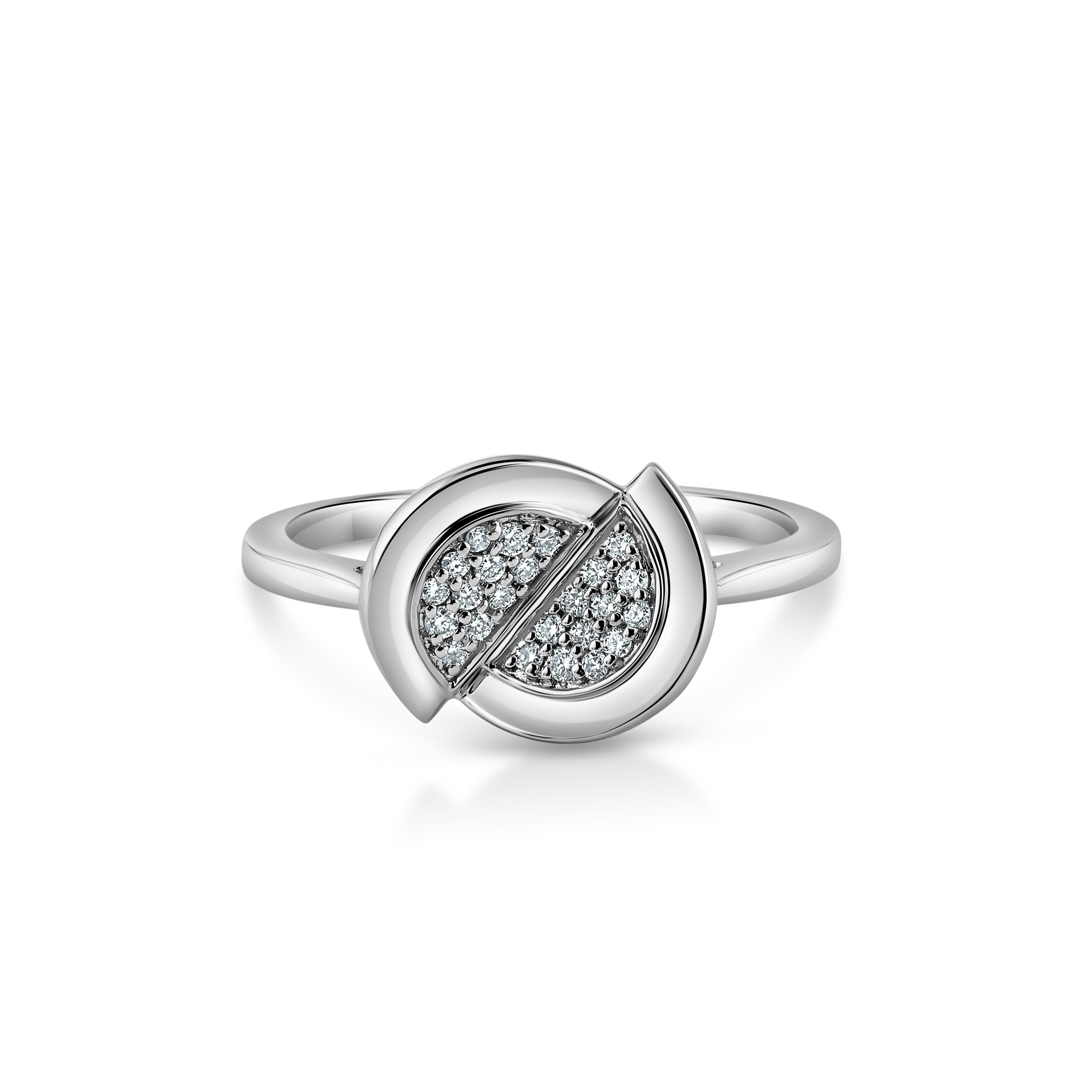 Evara Platinum Diamond Ring for Women JL PT 1352   Jewelove