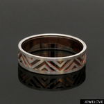 Load image into Gallery viewer, Platinum Love Bands with Rose Gold Ring JL PT 1444
