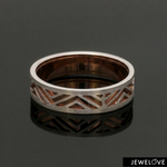 Load image into Gallery viewer, Platinum Love Bands with Rose Gold Ring JL PT 1444
