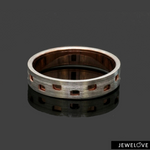 Load image into Gallery viewer, Platinum Love Bands with Rose Gold Ring JL PT 1448
