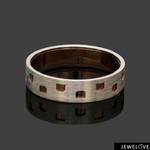 Load image into Gallery viewer, Platinum Love Bands with Rose Gold Ring JL PT 1448
