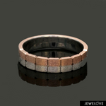 Load image into Gallery viewer, Platinum Love Bands with Rose Gold Ring JL PT 1450
