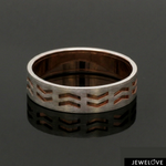 Load image into Gallery viewer, Platinum Love Bands with Rose Gold Ring JL PT 1454
