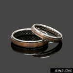 Load image into Gallery viewer, Platinum Rose Gold Love Bands Ring JL PT 1459
