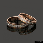 Load image into Gallery viewer, Platinum Rose Gold Love Bands Ring JL PT 1460
