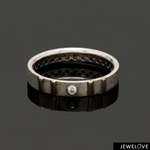 Load image into Gallery viewer, Single Diamond Platinum Love Bands with Rose Gold JL PT 1462
