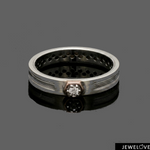 Load image into Gallery viewer, Platinum Rose Gold with Diamond Love Bands JL PT 1463
