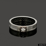 Load image into Gallery viewer, Platinum Rose Gold with Diamond Love Bands JL PT 1463
