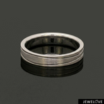 Load image into Gallery viewer, Platinum Love Bands with Brush Finish JL PT 1471
