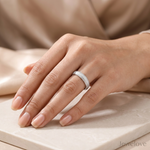 Load image into Gallery viewer, Platinum Ring with Shiner Matte Finish for Women JL PT 1486
