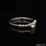 Load image into Gallery viewer, 18-Pointer 4 Prong Solitaire Ring made in Platinum JL PT 1487
