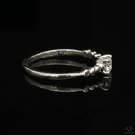 Load image into Gallery viewer, 18-Pointer 4 Prong Solitaire Ring made in Platinum JL PT 1487
