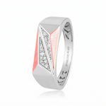Load image into Gallery viewer, Platinum Rose Gold Diamond Ring for Men JL PT 1495
