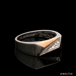 Load image into Gallery viewer, Platinum Rose Gold Diamond Ring for Men JL PT 1495
