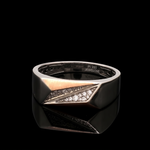Load image into Gallery viewer, Platinum Rose Gold Diamond Ring for Men JL PT 1495

