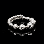 Load image into Gallery viewer, Japanese Flexible Platinum Diamond Cut Balls Ring for Women JL PT 1497
