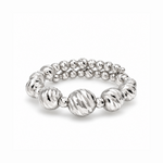 Load image into Gallery viewer, Japanese Flexible Platinum Diamond Cut Balls Ring for Women JL PT 1497

