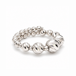 Load image into Gallery viewer, Japanese Flexible Platinum Diamond Cut Balls Ring for Women JL PT 1497
