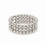 Load image into Gallery viewer, Japanese 3 Row Flexible Platinum Ring for Women JL PT 1499
