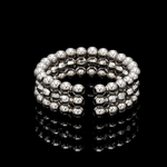 Load image into Gallery viewer, Japanese 3 Row Flexible Platinum Ring for Women JL PT 1499
