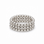 Load image into Gallery viewer, Japanese 3 Row Flexible Platinum Ring for Women JL PT 1499
